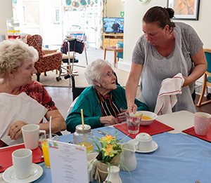 Borough Care Residents Enjoying New Meal Service    