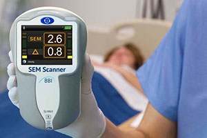The BBI SEM scanner, which detects pressure ulcers at an early stage