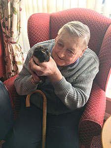 Pets charm residents at Teesside care home