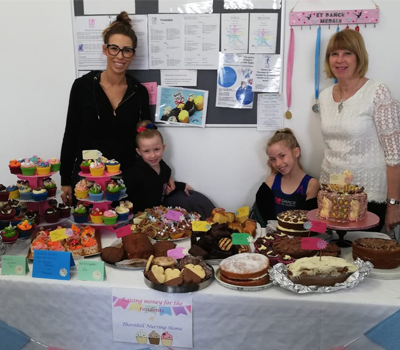 The bake sale at Thornhill Care Home