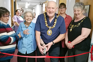 The opening of the EMBROIDERY exhibition at Mandale House Care Home