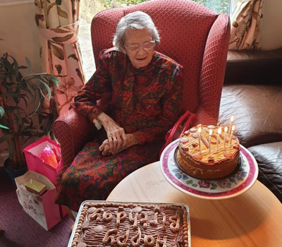 Florence celebrates 101st birthday at care home party