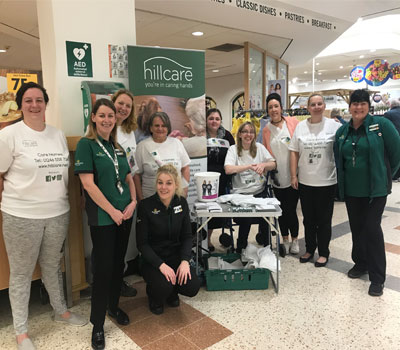 Care home staff pack shopping for children’s cancer charity