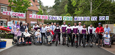Riders at Care UK’s national fundraiser