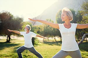 elderly couple increase fitness