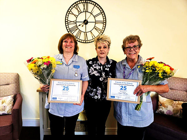 staff with award